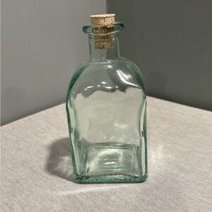 Green Tinted Glass Bottle with Cork